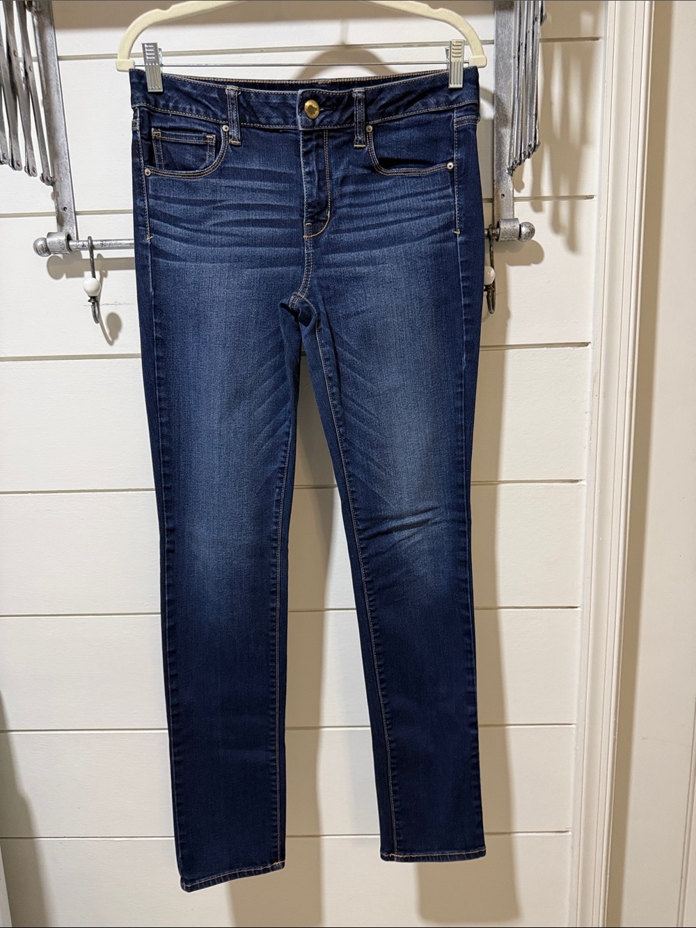 American Eagle Outfitters Dark Blue Skinny Jeans